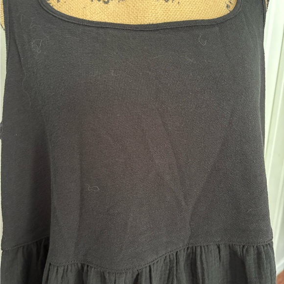 Madewell Black Sleeveless Square Neck Midi Sundress - Picture 4 of 10